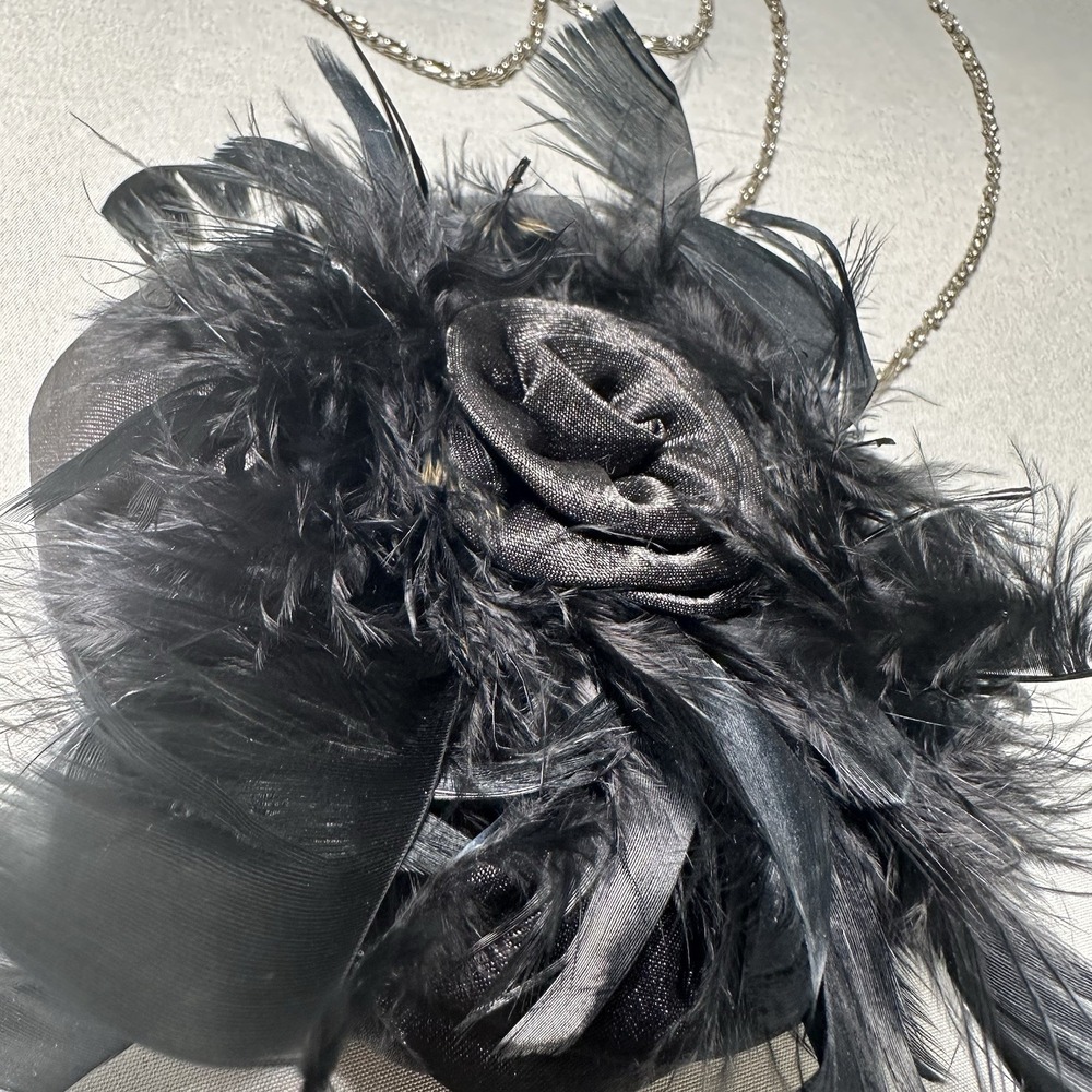 Black Rose Mini Purse Ball Clasp Chain‎ Strap Whimsi Goth Raven Dark Feminine